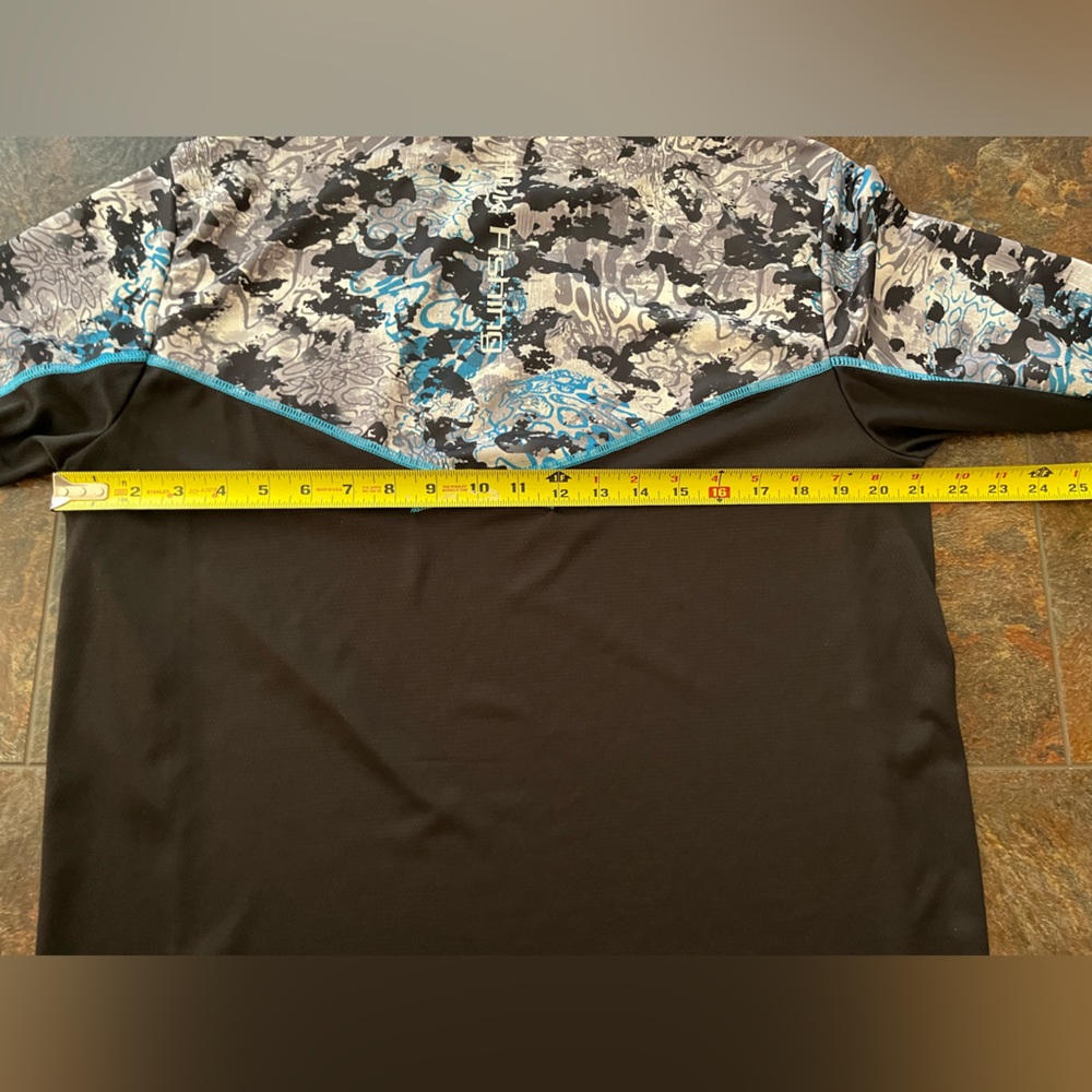 Men’s Huk Icon X tide change hooded camo performance fishing shirt. Size medium - Picture 11 of 11